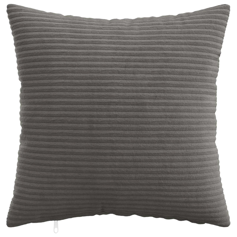 Cushion Cover 2 pcs HEERLEN Dark Grey 40 x 40 cm Corduroy