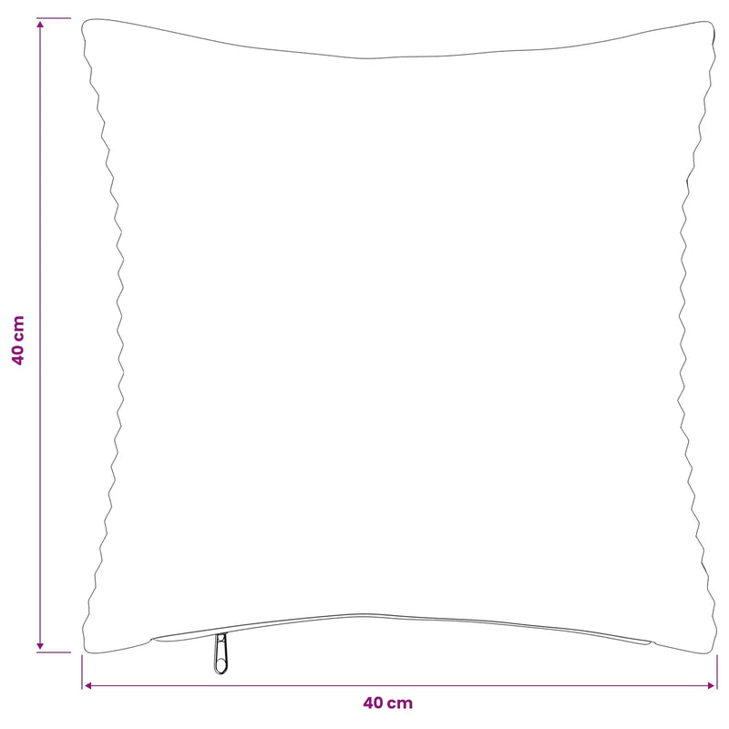 Cushion Cover 2 pcs HEERLEN Cream 40 x 40 cm Corduroy