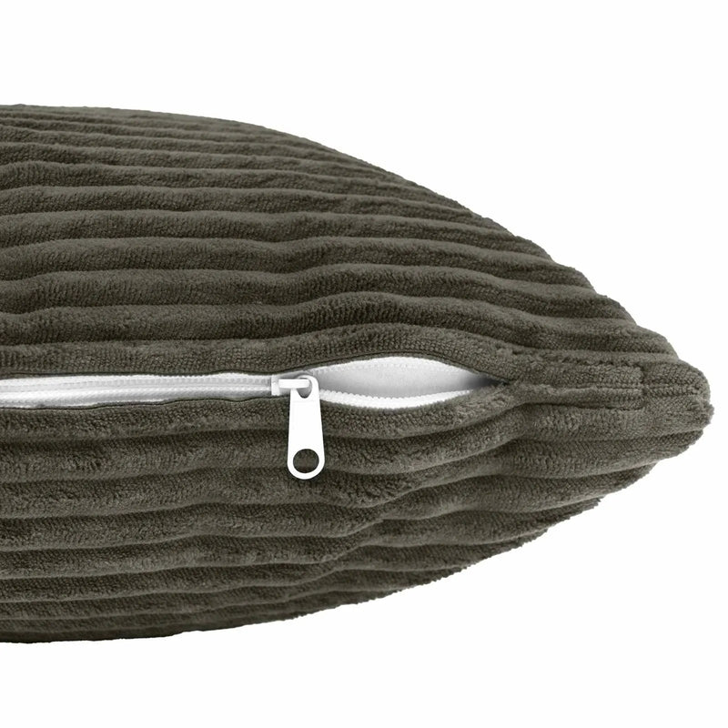 Cushion Cover 2 pcs HEERLEN Anthracite 40 x 40 cm Corduroy