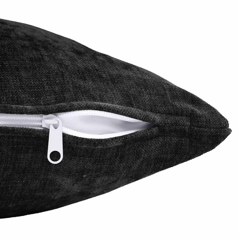 Cushion Cover 2 pcs HEERLEN Anthracite 40 x 40 cm