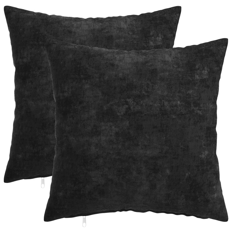 Cushion Cover 2 pcs HEERLEN Anthracite 40 x 40 cm