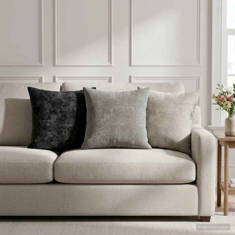 Cushion Cover 2 pcs HEERLEN Anthracite 40 x 40 cm