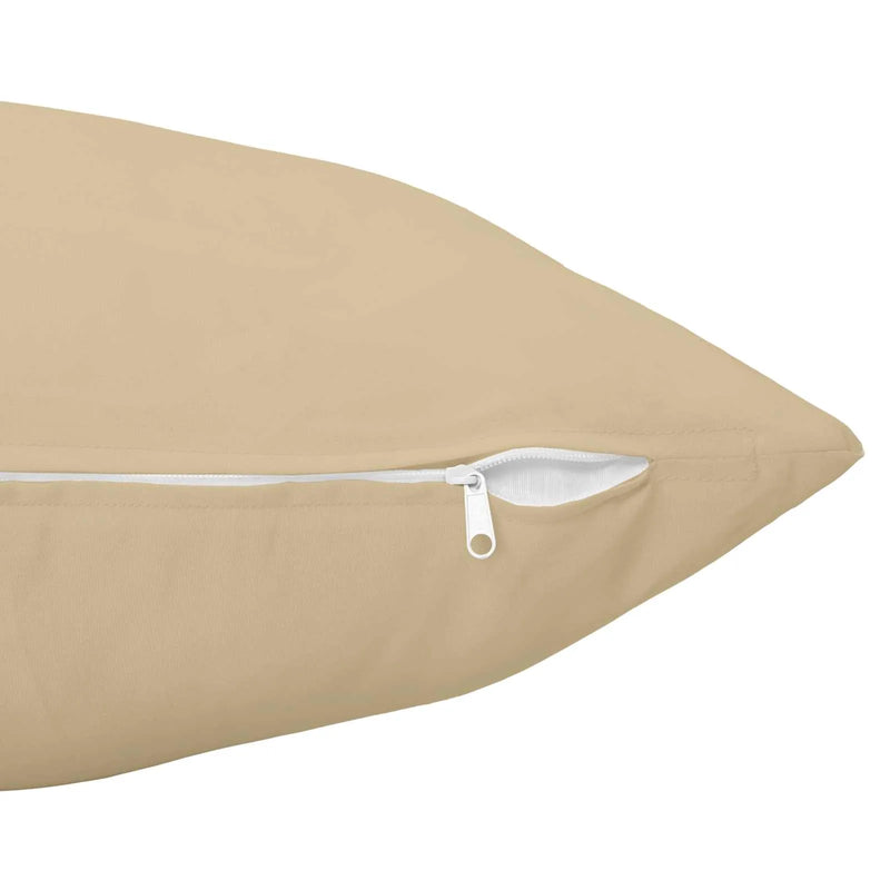 Cushion Cover 2 pcs HEERLEN Beige 40 x 40 cm Polyester