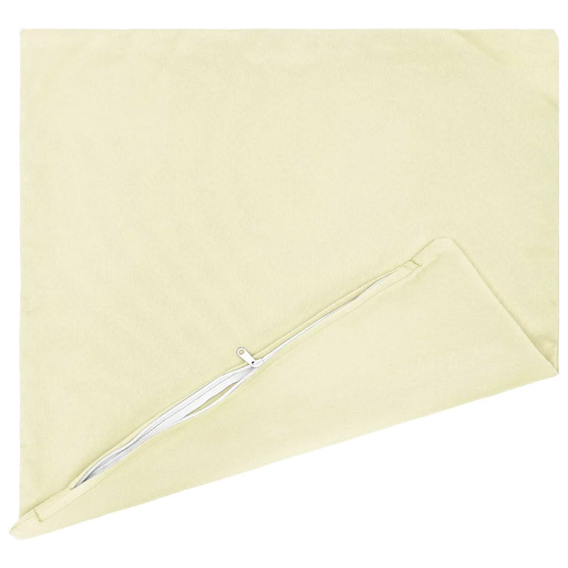 Cushion Cover 6 pcs HEERLEN Cream 40 x 40 cm Polyester