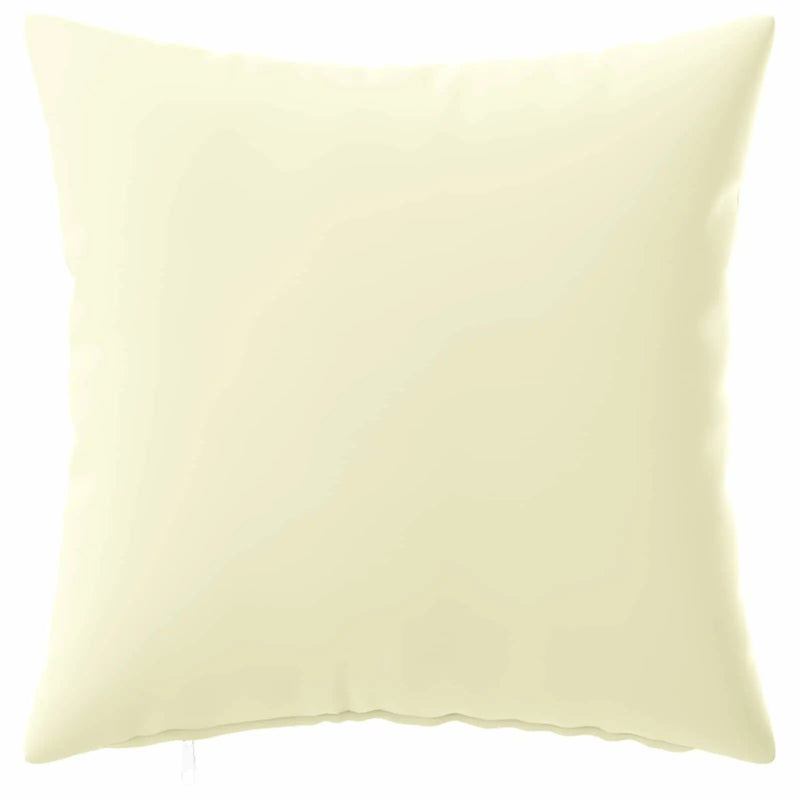 Cushion Cover 6 pcs HEERLEN Cream 40 x 40 cm Polyester