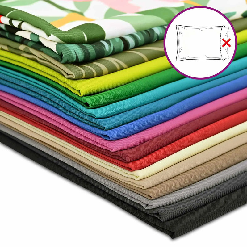 Cushion Cover 6 pcs HEERLEN Grey 40 x 40 cm Polyester
