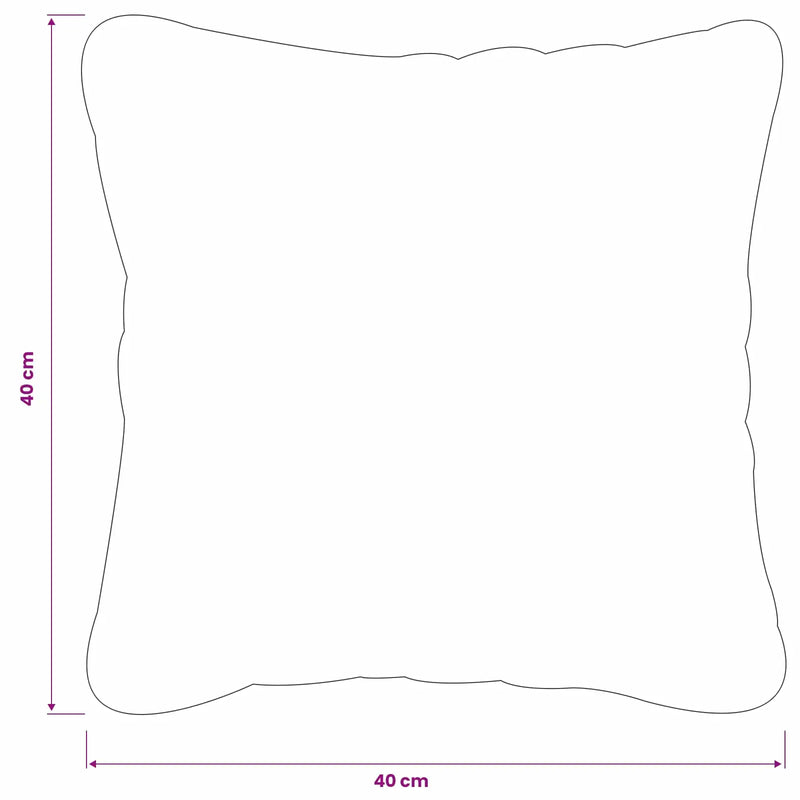Cushion Cover 6 pcs HEERLEN Grey 40 x 40 cm Polyester