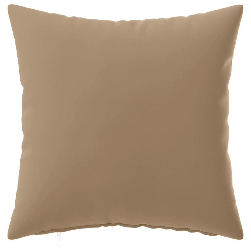 Cushion Cover 2 pcs HEERLEN Taupe 40 x 40 cm Polyester
