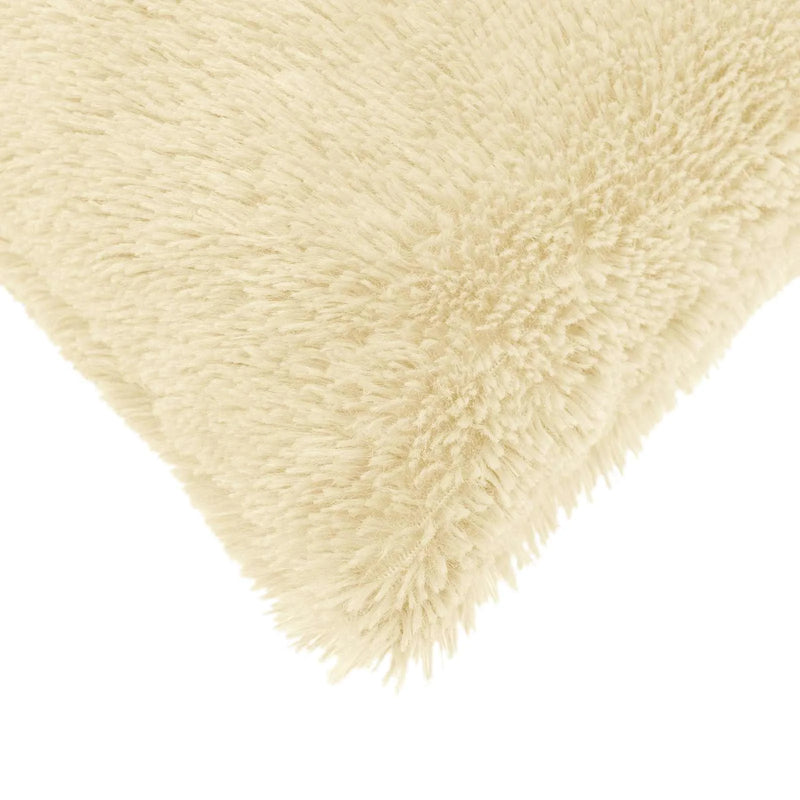 Cushion Cover 2 pcs HEERLEN Cream 40 x 40 cm PV Fleece