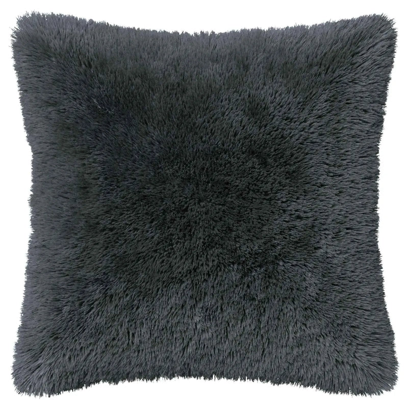 Cushion Cover 2 pcs HEERLEN Anthracite 40 x 40 cm PV Fleece