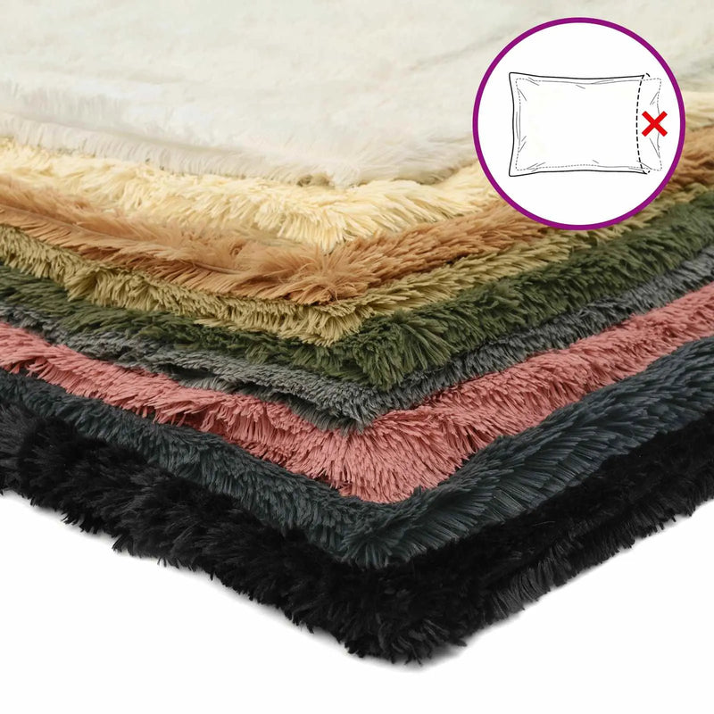 Cushion Cover 2 pcs HEERLEN Anthracite 40 x 40 cm PV Fleece