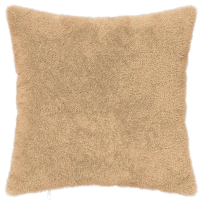 Cushion Cover 2 pcs HEERLEN Cream 40 x 40 cm Faux Rabbit Fur