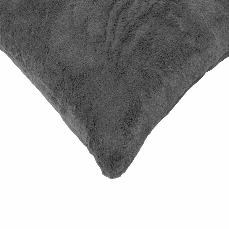 Cushion Cover 2 pcs HEERLEN Dark Grey 40 x 40 cm
