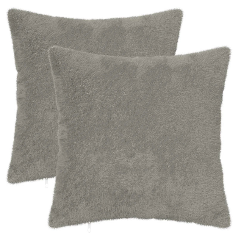 Cushion Cover 2 pcs HEERLEN Light Grey 40 x 40 cm