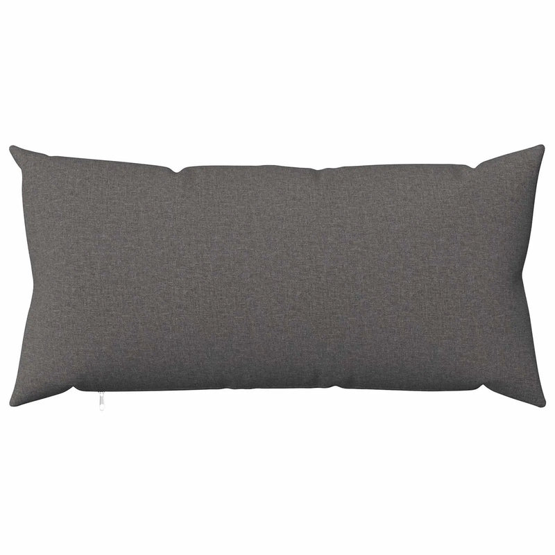 Cushion Cover 2 pcs HEERLEN Light Grey 40 x 80 cm Fabric