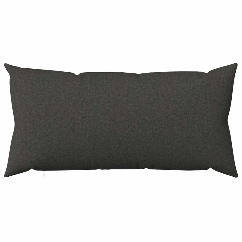 Cushion Cover 2 pcs HEERLEN Dark Grey 40 x 80 cm