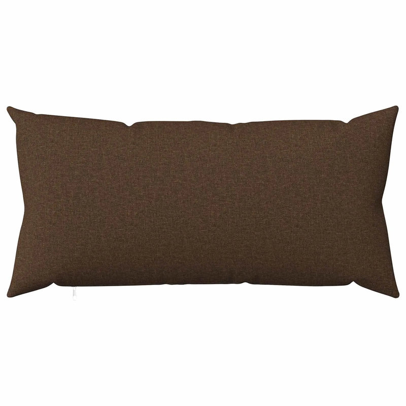Cushion Cover 2 pcs HEERLEN Brown 40 x 80 cm