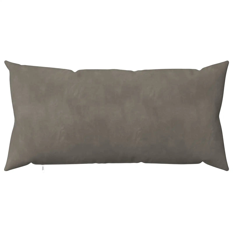 Cushion Cover 2 pcs HEERLEN Light Grey 40 x 80 cm Velvet