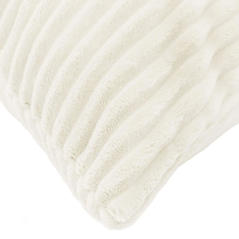 Cushion Cover 2 pcs HEERLEN Cream 40 x 80 cm Corduroy