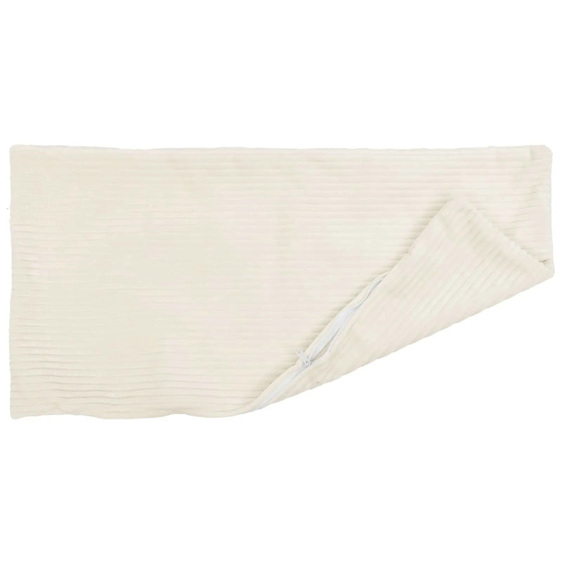 Cushion Cover 2 pcs HEERLEN Cream 40 x 80 cm Corduroy