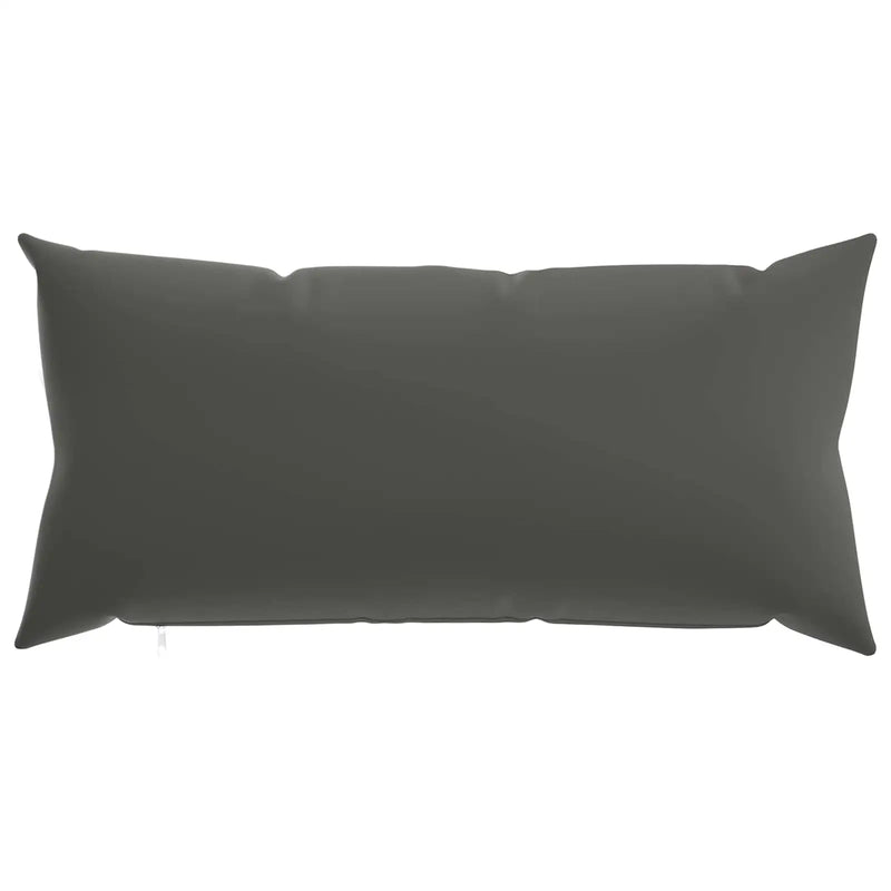 Cushion Cover 2 pcs HEERLEN Anthracite 40 x 80 cm Polyester
