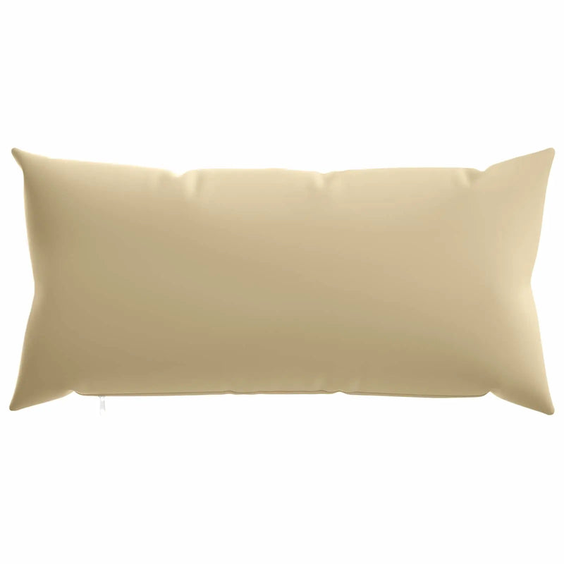 Cushion Cover 2 pcs HEERLEN Beige 40 x 80 cm Polyester