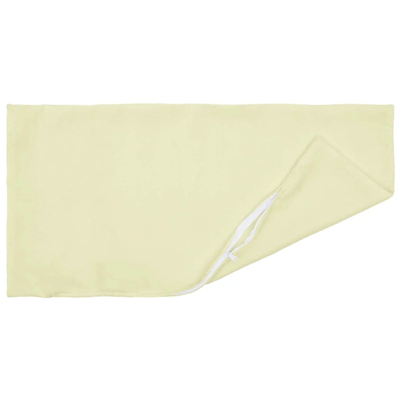 Cushion Cover 2 pcs HEERLEN Cream 40 x 80 cm Polyester