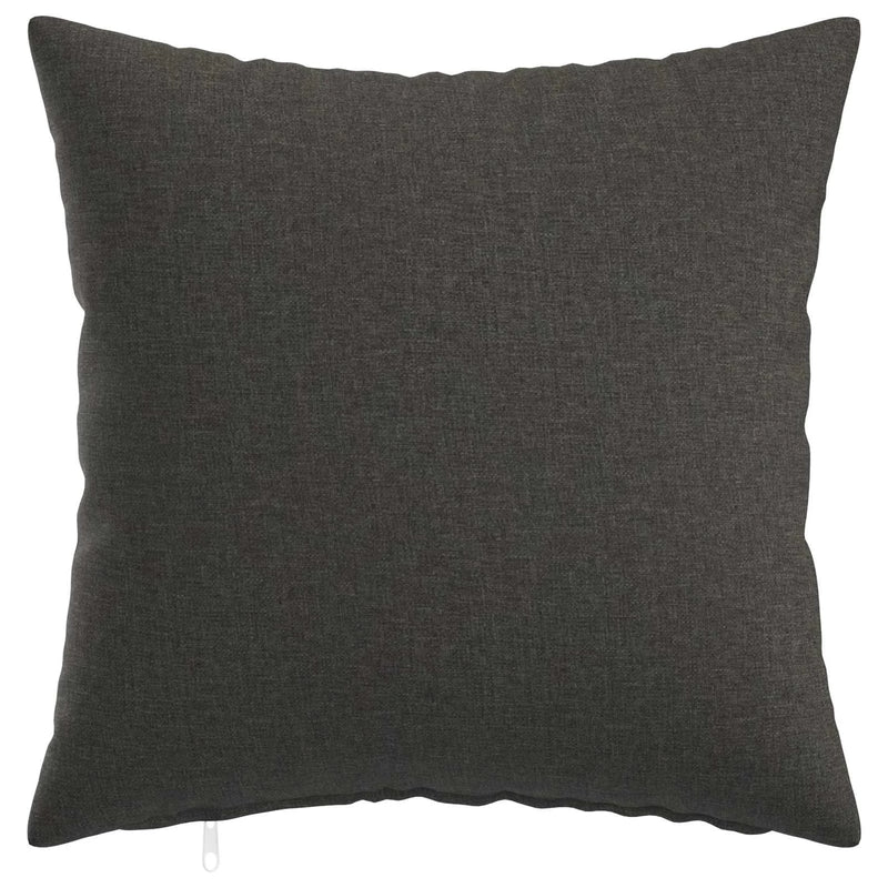 Cushion Cover 2 pcs HEERLEN Dark Grey 45 x 45 cm