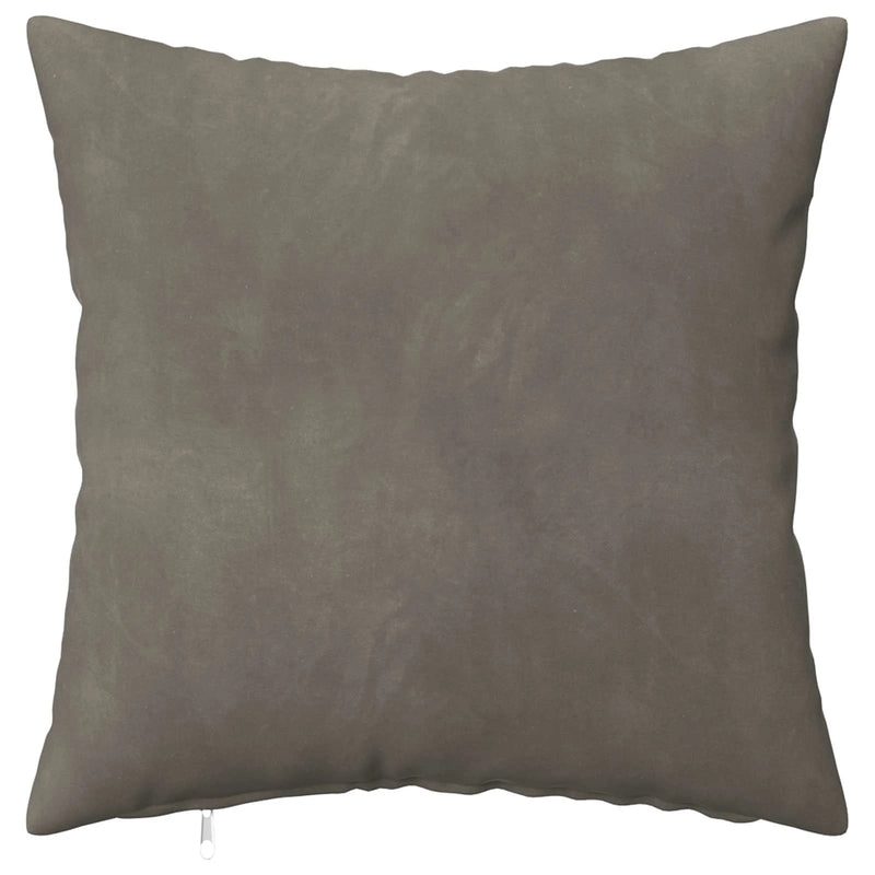 Cushion Cover 2 pcs HEERLEN Light Grey 45 x 45 cm Velvet