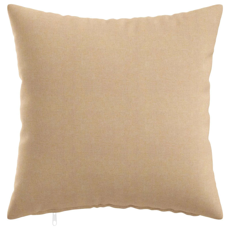Cushion Cover 2 pcs HEERLEN Cream 50 x 50 cm Fabric