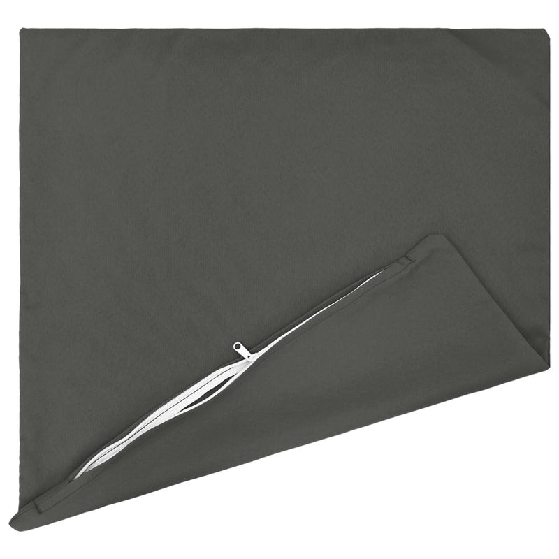 Cushion Cover 2 pcs HEERLEN Anthracite 50 x 50 cm Polyester