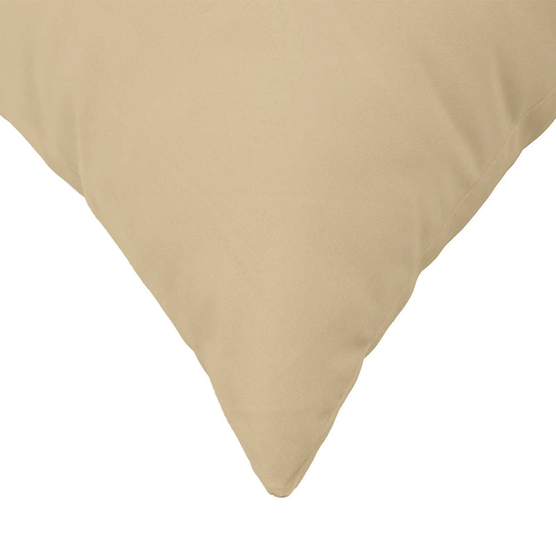 Cushion Cover 2 pcs HEERLEN Beige 50 x 50 cm Polyester