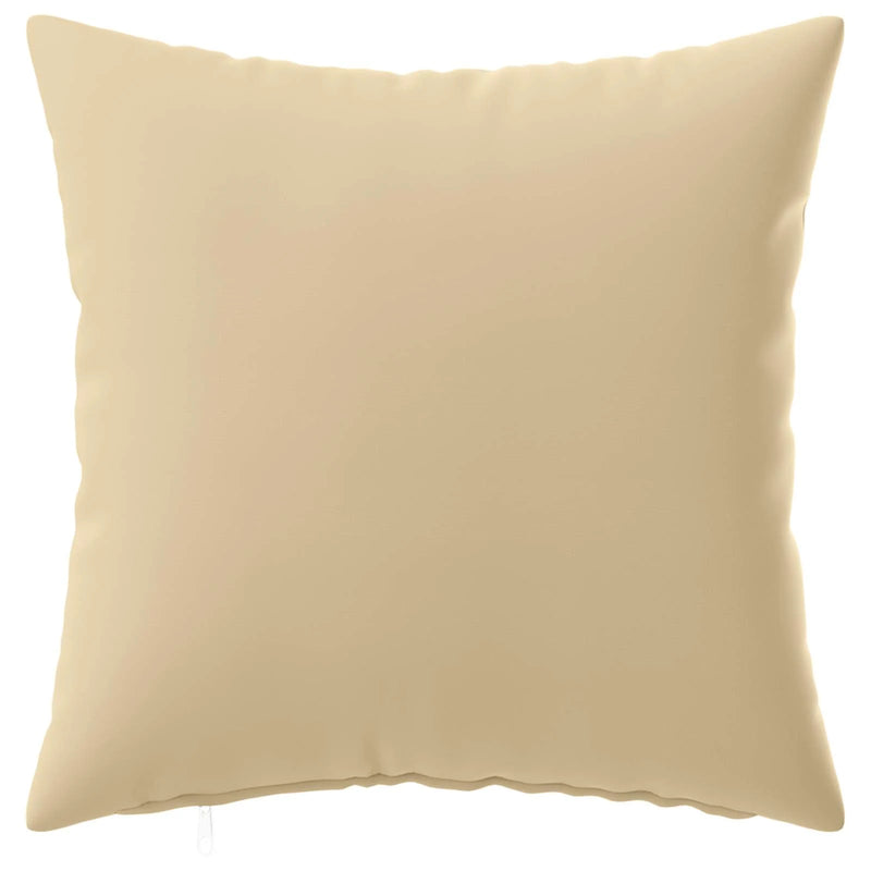 Cushion Cover 2 pcs HEERLEN Beige 50 x 50 cm Polyester