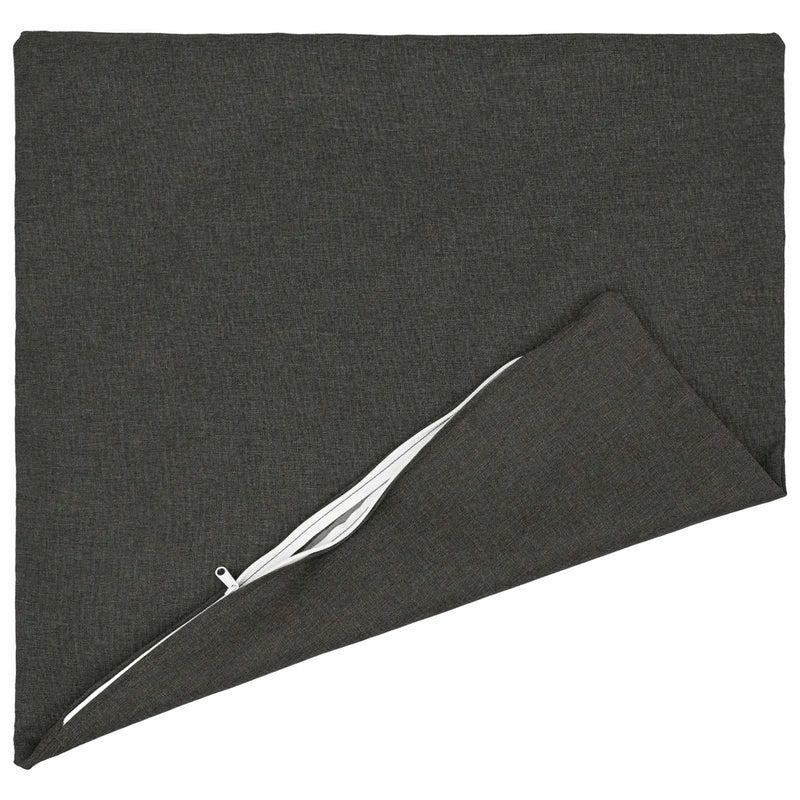Cushion Cover 2 pcs HEERLEN Dark Grey 80 x 80 cm