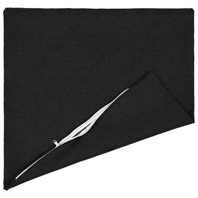 Cushion Cover 2 pcs HEERLEN Black 80 x 80 cm