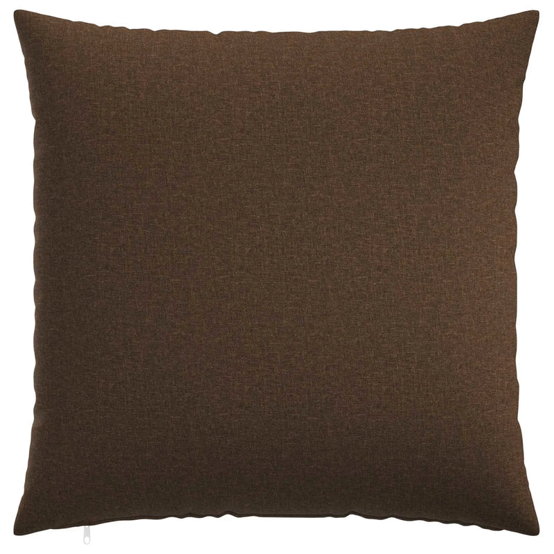 Cushion Cover 2 pcs HEERLEN Brown 80 x 80 cm Fabric