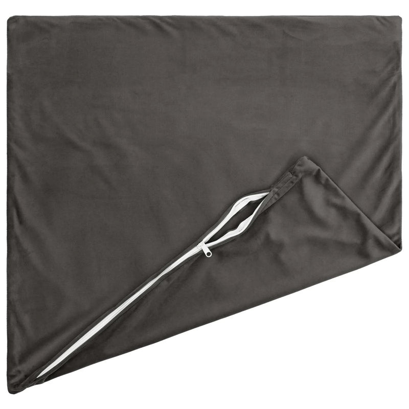 Cushion Cover 6 pcs HEERLEN Dark Grey 80 x 80 cm Velvet