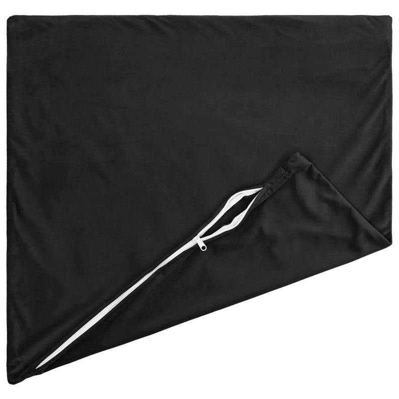 Cushion Cover 2 pcs HEERLEN Black 80 x 80 cm Velvet