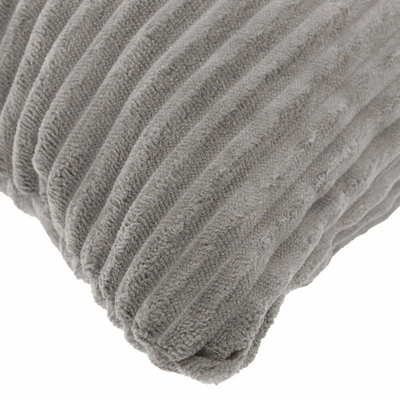 Cushion Cover 2 pcs HEERLEN Light Grey 80 x 80 cm Corduroy