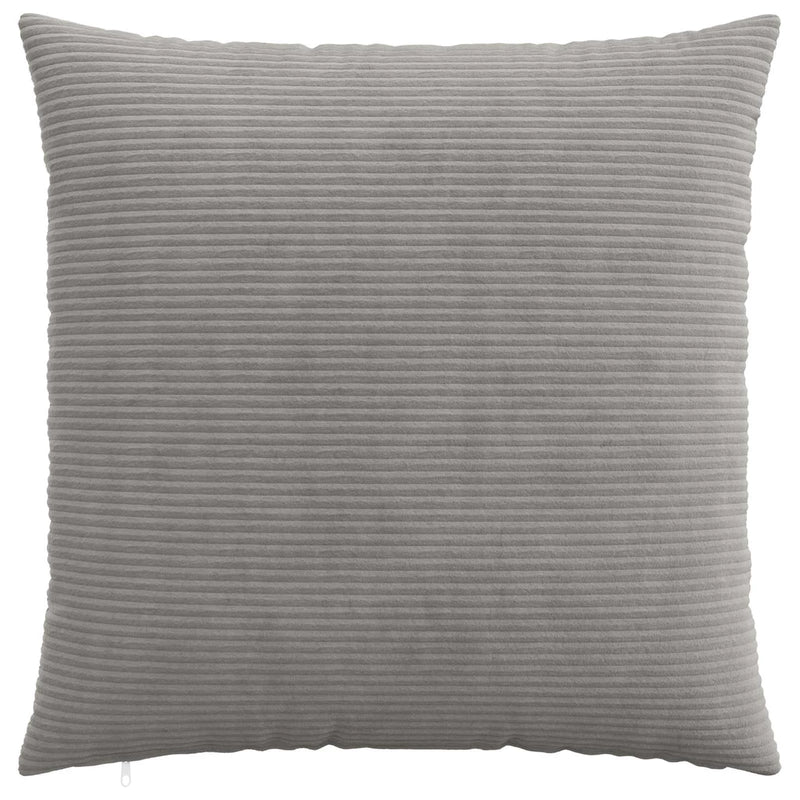 Cushion Cover 2 pcs HEERLEN Light Grey 80 x 80 cm Corduroy