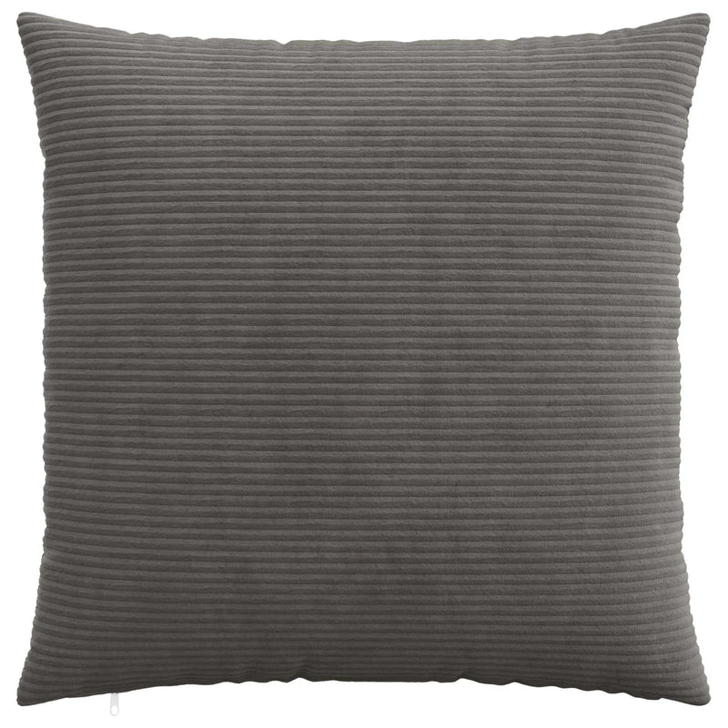 Cushion Cover 2 pcs HEERLEN Dark Grey 80 x 80 cm Corduroy