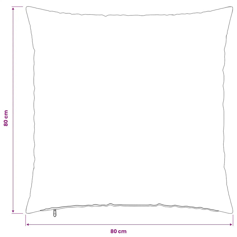 Cushion Cover 2 pcs HEERLEN Anthracite 80 x 80 cm Polyester
