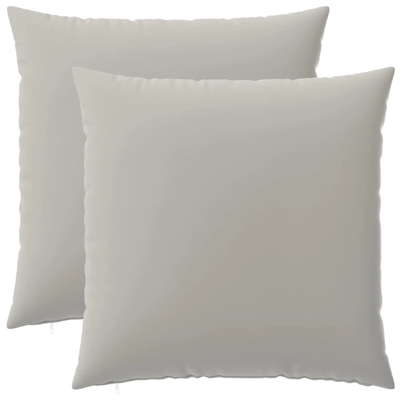 Cushion Cover 2 pcs HEERLEN Grey 80 x 80 cm Polyester