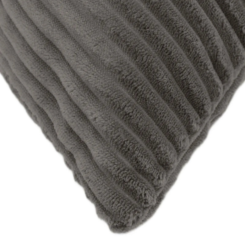 Cushion Cover 2 pcs ALMELO Dark Grey 30 x 50 cm Corduroy