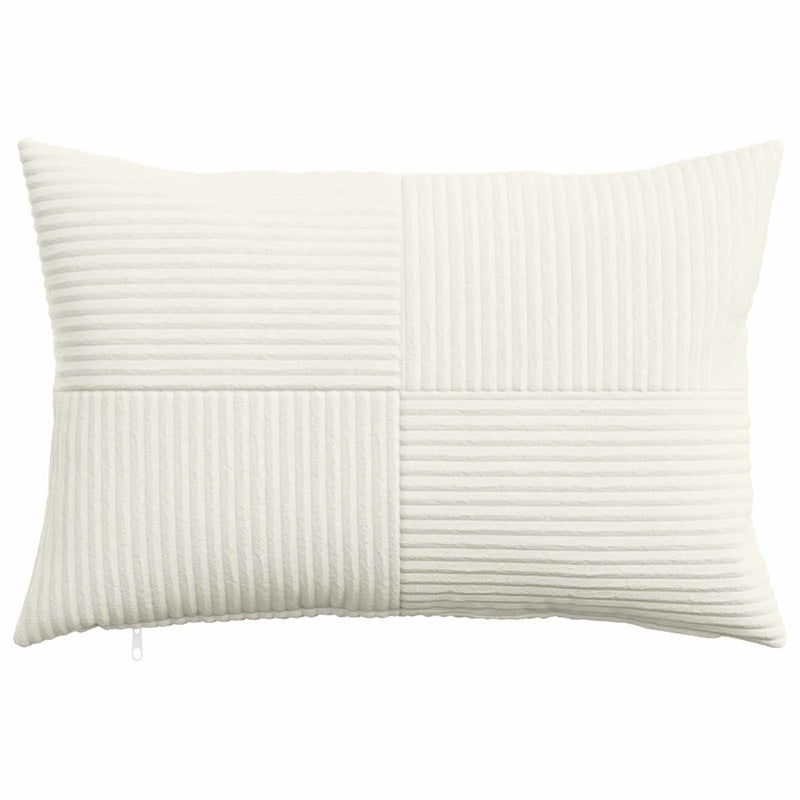 Cushion Cover 2 pcs ALMELO Cream 30 x 50 cm Corduroy