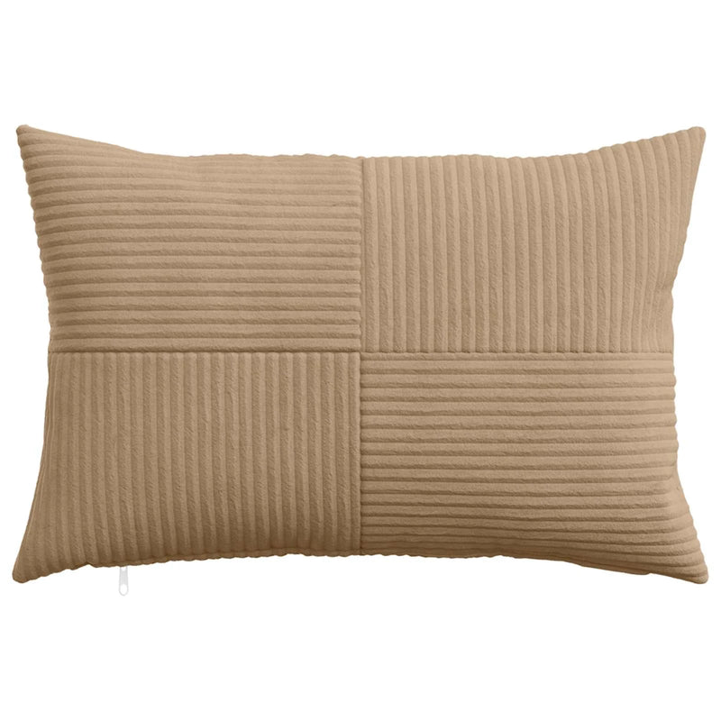 Cushion Cover 2 pcs ALMELO Brown 30 x 50 cm Corduroy