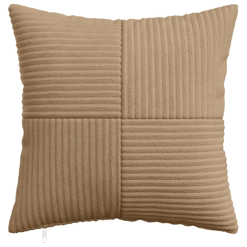 Cushion Cover 2 pcs ALMELO Brown 40 x 40 cm Corduroy