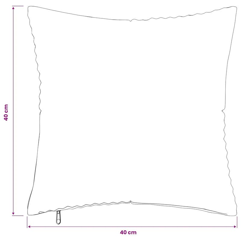 Cushion Cover 2 pcs ALMELO Brown 40 x 40 cm Corduroy