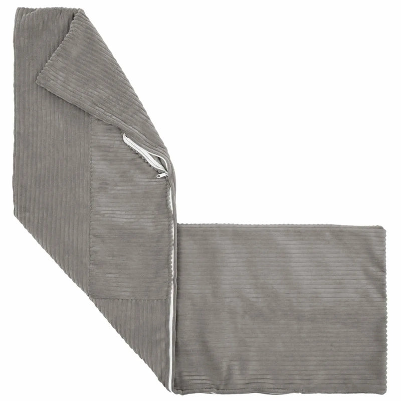 Cushion Cover ALMELO Light Grey 40 x 145 cm Corduroy
