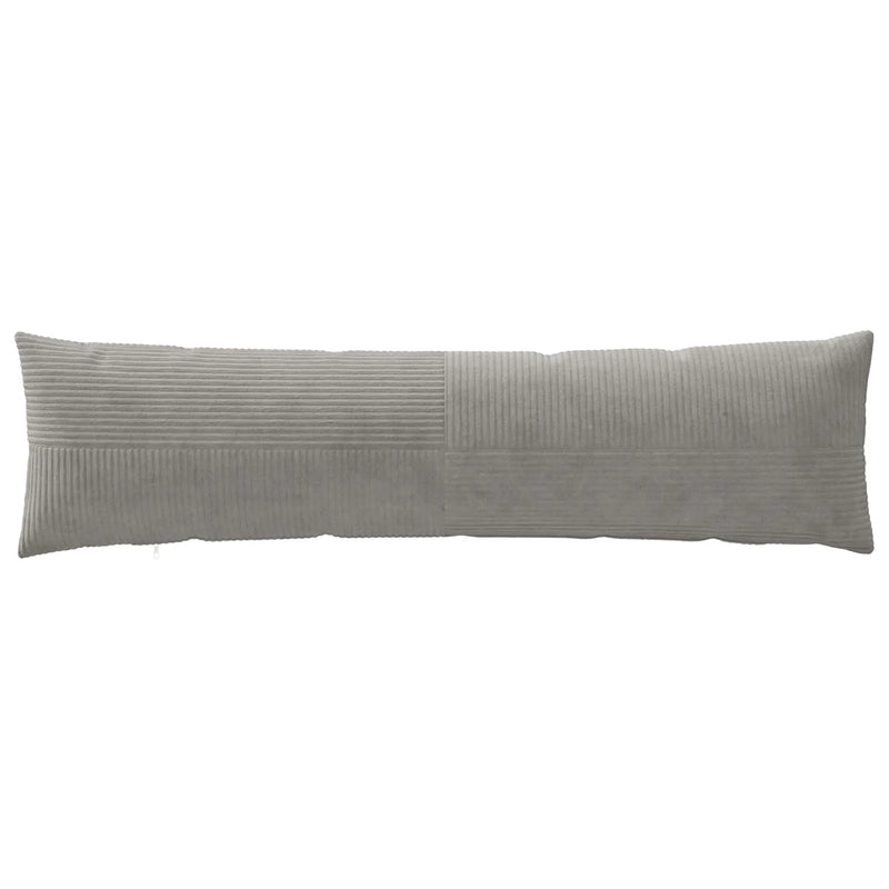 Cushion Cover 2 pcs ALMELO Light Grey 40 x 145 cm Corduroy